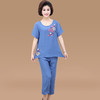 MQ-DF203夏季新款宽松短袖丝麻两件套套装YY 商品缩略图2