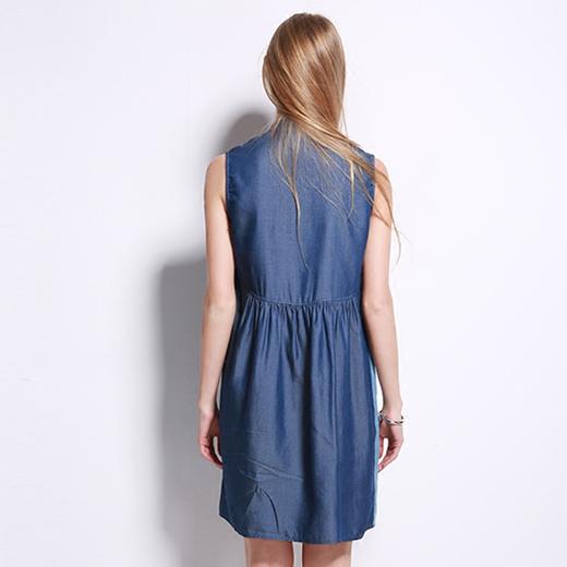 VIMAGE纬漫纪春夏宽松腰连衣裙V307020 商品图2