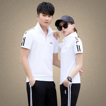 SP9056FHYY情侣短袖运动套装长裤 商品图4