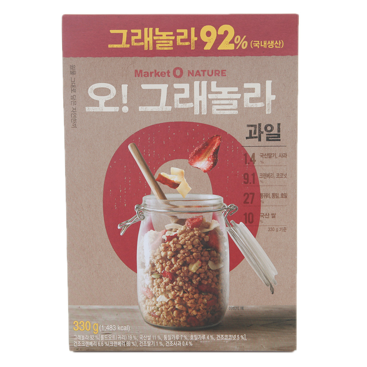 orionohgranolafruit300g格兰诺拉水果麦片