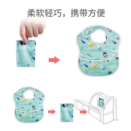 喜凯婴儿防水围兜1条装 商品图2