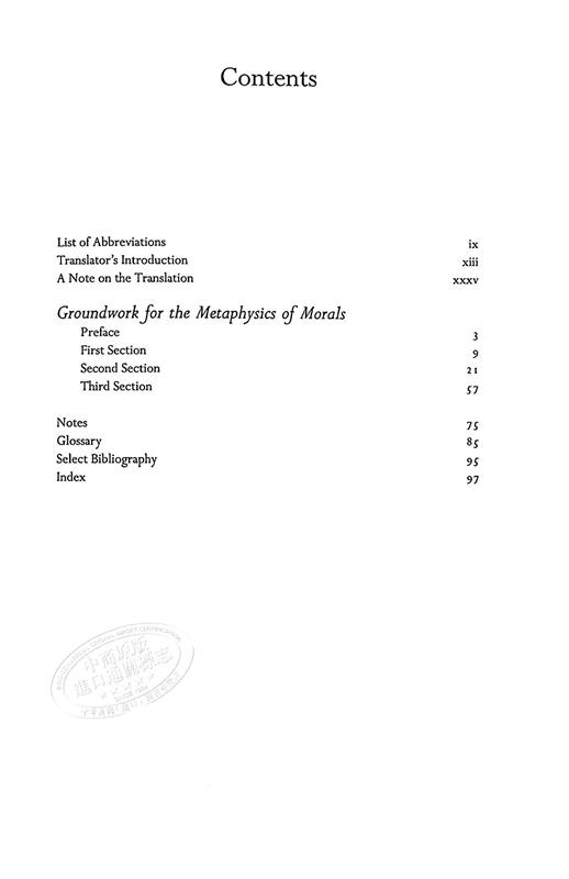 【中商原版】康德：道德形而上学的奠基 英文原版 哲学书籍 Groundwork for the Metaphysics of Morals Immanuel Kant 商品图4