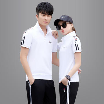 SP9056FHYY情侣短袖运动套装长裤 商品图2