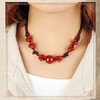 NC01500363红玛瑙石波西米亚玛瑙锁骨链 商品缩略图1