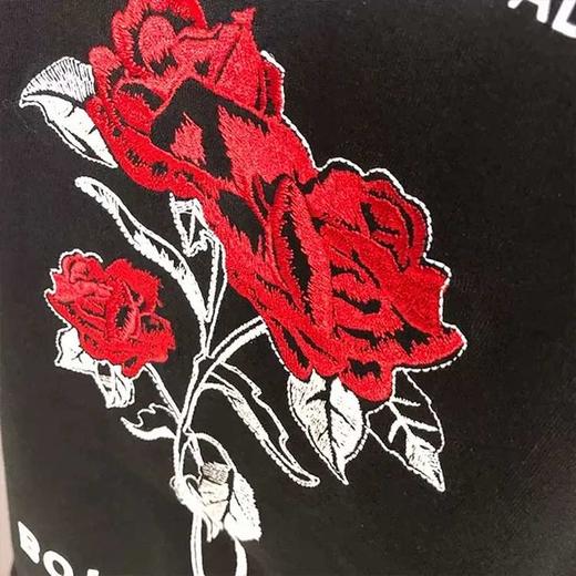 BOY LONDON玫瑰刺绣设计情侣款时尚长T恤 商品图4