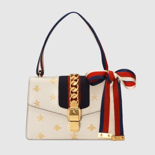 gucci古驰 sylvie系列蜜蜂星星小号肩背包