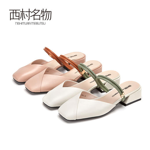 西村名物夏季新品懒人拖凉鞋淑女风T29AH11821 商品图1