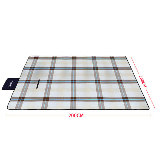 车管家 车载户外野餐垫野外露营复合材质休闲垫子瑜伽垫游戏垫坐垫防水防潮便携快速收纳地垫GJ-2401 白色 商品图2