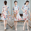 AHM-hml1603夏季新款印花盘扣收腰复古中式旗袍连衣裙 商品缩略图0