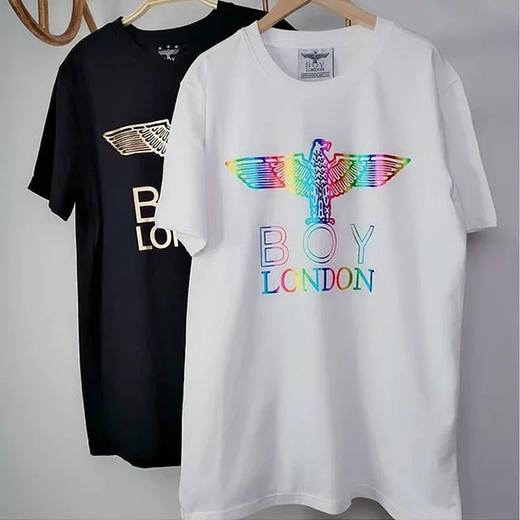 BOY LONDON烫金翅膀印花T恤女圆领短袖白色黑色 商品图4
