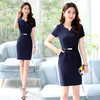 WZNH-BUYIGE7808新品个性时尚短袖休闲纯色气质连衣裙 商品缩略图3
