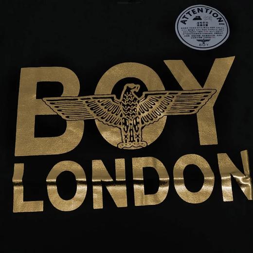 BOY LONDON烫金短袖男2020夏季拼贴老鹰印花落肩T恤 商品图2
