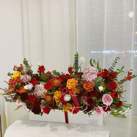   花艺 雾中情人·花盒