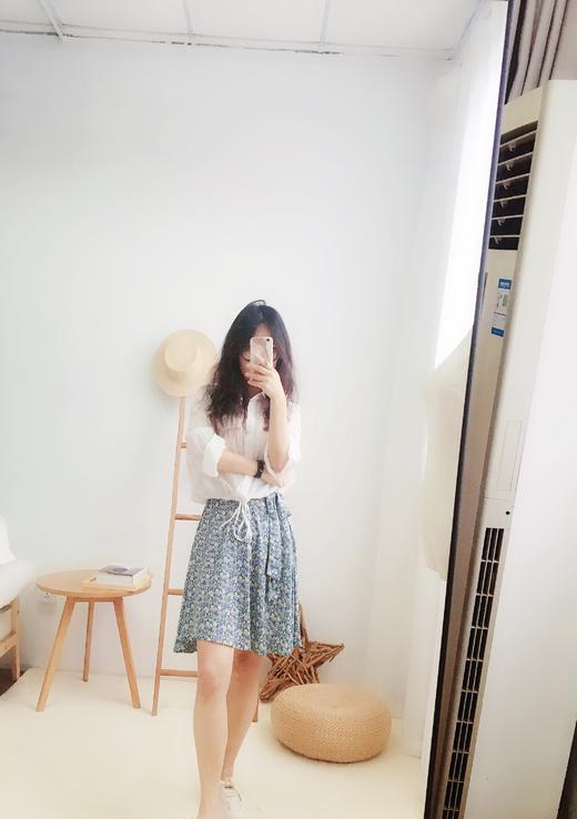 【老米优品】 /19元清仓 ！ 敲值的小短裙 篙腰纯棉碎花半身裙子甜美韩版ZQ170118C 商品图1