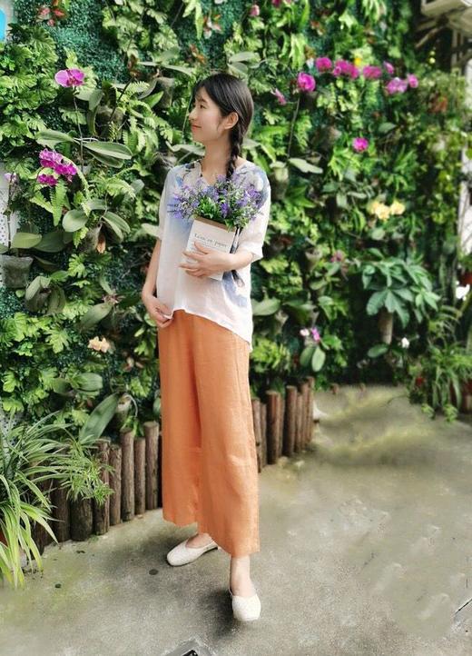 麻直筒裤88666 商品图2