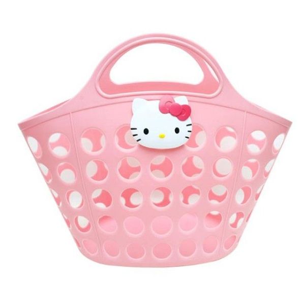 Hello Kitty Cafe Bath Basket 洗澡篮 浴室筐 洗漱置物篮JPY带授权招加盟代理
