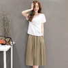 WZNH-DSKJ1880-2夏季女装新款时髦两件套裙亚麻气质中长款 商品缩略图4