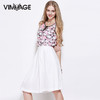VIMAGE纬漫纪夏款女装花色雪纺上衣动物图案印花无袖雪纺衫 女V03090024 商品缩略图0
