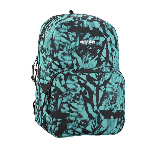 【美旅】双肩包 书包 轻便耐磨 大容量 水杯雨伞 时尚印花 舒适背负 多隔层口袋 TJ8 商品图1