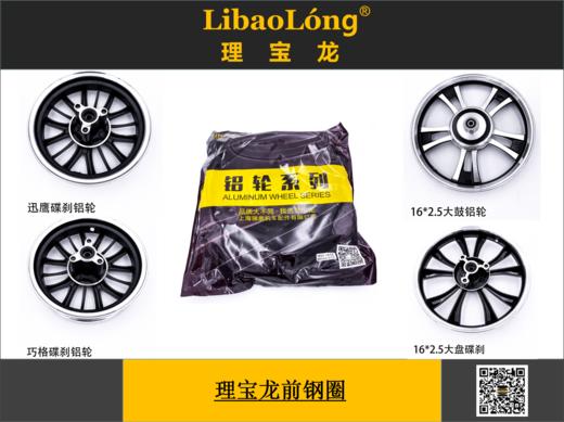 理宝龙前铝轮（前钢圈） 商品图0