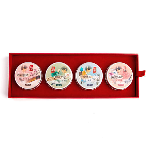 如玥老上海凡士林霜琴棋书画礼盒套组滋润面霜套装 商品图4