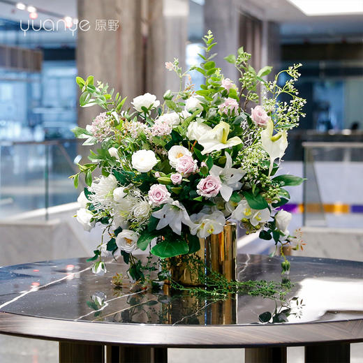 仿真花假花酒店别墅商场客厅摆台大束混搭现代高档轻奢装饰花摆设 商品图0