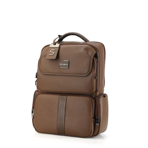 新秀丽双肩背包商务休闲牛皮革双肩包电脑包办公包 BC9*006 商品图1