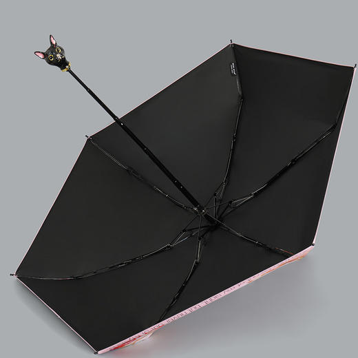 rst 珐琅彩绘陶瓷手柄五折口袋晴雨伞