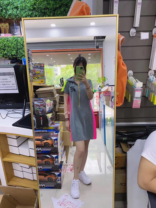 活力！Fila短袖带帽连衣裙！领先款保真 商品图0