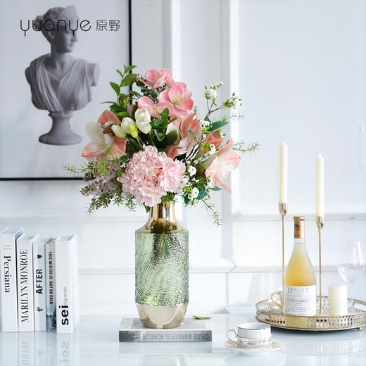 高档轻奢INS北欧风仿真花假花绢花酒店客厅玄关茶几摆设件装饰花 商品图1