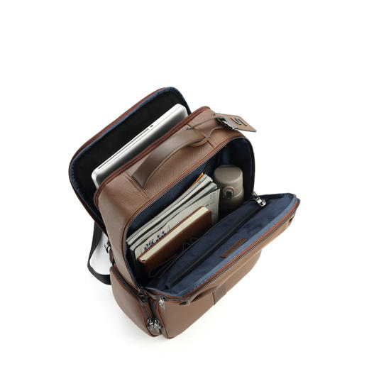 新秀丽双肩背包商务休闲牛皮革双肩包电脑包办公包 BC9*006 商品图2