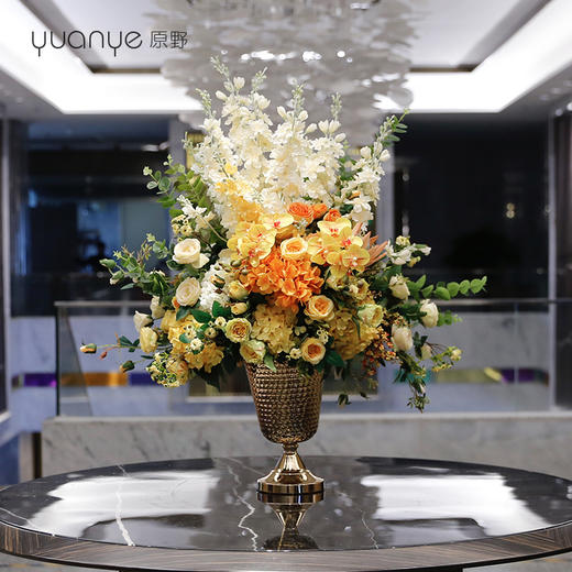 自然风品质蝴蝶兰仿真花手感保湿玫瑰花假花装饰花客厅摆设件 商品图1