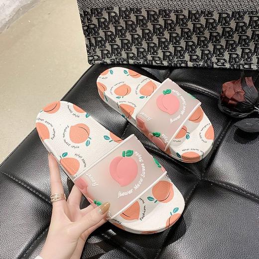 【防滑浴室可爱少女心凉拖鞋】女鞋夏天室内外穿网红一字ins潮 商品图6