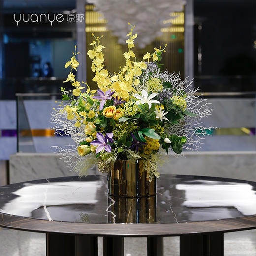 仿真花假花酒店别墅商场客厅摆台大束混搭现代高档轻奢装饰花摆设 商品图1