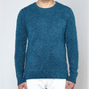 Marco Azzali 湖蓝色圆领套头毛衫 K3720600 商品缩略图0