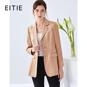 故障 EITIE爱特爱秋季新款时尚通勤干练百搭舒适显瘦西装外套女6103816