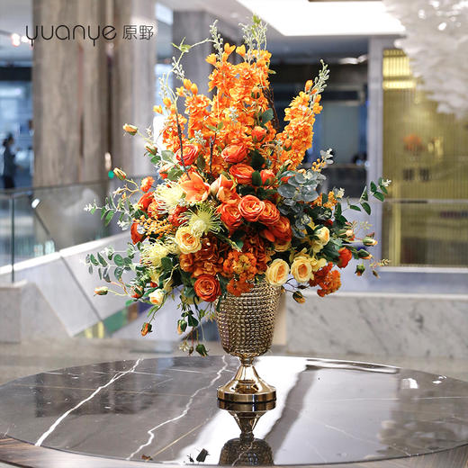 自然风品质蝴蝶兰仿真花手感保湿玫瑰花假花装饰花客厅摆设件 商品图3