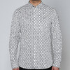 Marco Azzali 白底黑色小皇冠印花衬衫 C3904300 商品缩略图0
