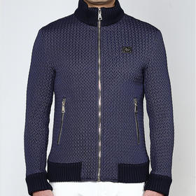 Marco Azzali 夜蓝色绗棉肌理感棉服 M3703100