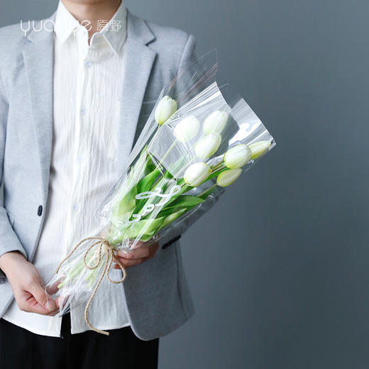 郁金香仿真花高档pu手捧花束假花ins北欧风卧室内客厅装饰摆设件 商品图2