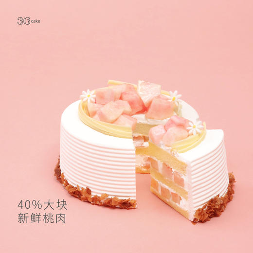 桃之夭夭鲜果蛋糕，可选1/2/3/6磅 商品图2