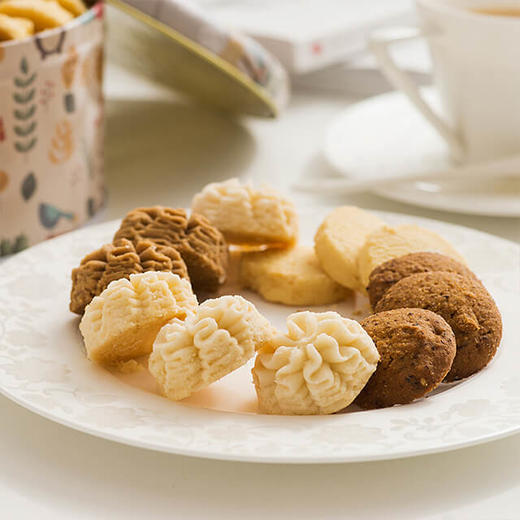 珍妮曲奇jennybakery小熊四味曲奇饼干礼盒320g 零食糕点