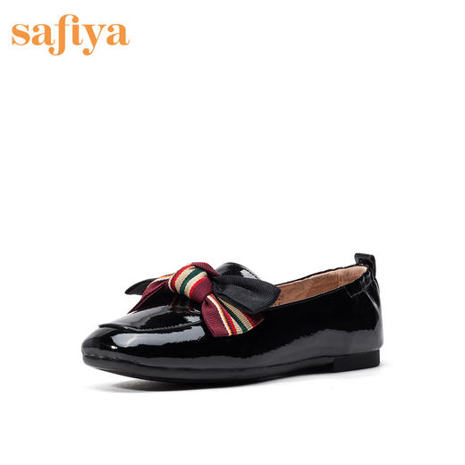 商场同款 |safiya/索菲娅春秋浅口鞋休闲蝴蝶结乐福鞋SF93111025 商品图0