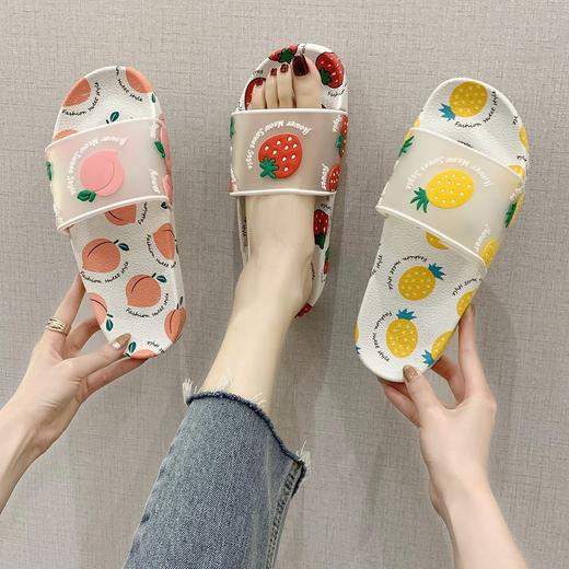 【防滑浴室可爱少女心凉拖鞋】女鞋夏天室内外穿网红一字ins潮 商品图0