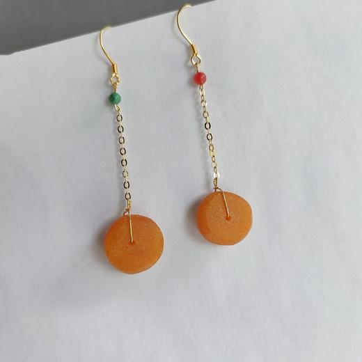 老蜜蜡耳坠 商品图1