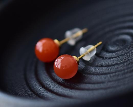 南红耳钉 商品图1