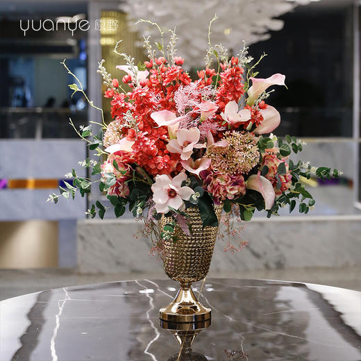 自然风品质蝴蝶兰仿真花手感保湿玫瑰花假花装饰花客厅摆设件 商品图2