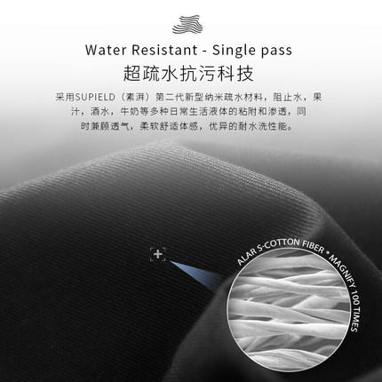 Supield素湃黑科技防污宽松直筒九分阔腿裤夏薄款女显瘦2020 商品图1