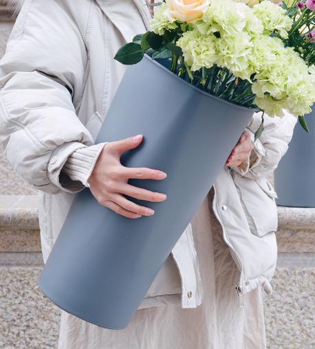 简小姐精选【超高颜值韩式摆摊花桶】高级灰/纯净白 （偏远地区不包邮） 商品图0