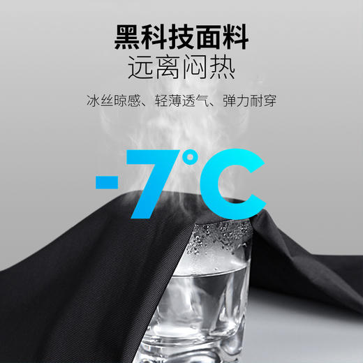 【高弹不闷汗 舒爽透气】宾卡加BIKAGA男士冰丝空调裤  黑色经典平角款 商品图3
